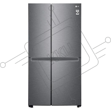 Холодильник LG GC-B257JLYV графит темный двухкамерный 422/206 л., морозилка сбоку, No Frost, Side by Side