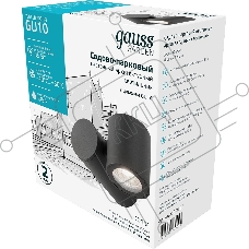 Светильник садово-парковый настенный архитектурный Gauss Sonata, 1xGU10, 142x155x70mm, 170-240V / 50Hz, Max.35W, IP54, 1/12