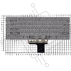 Клавиатура для ноутбука HP Pavilion 13-AN серебристая