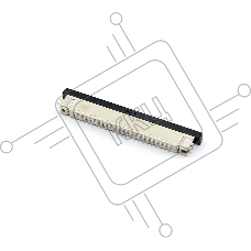 Разъем FPC  Half Coverage Top Contact 0.8K-BS-24PWB 24 pin высота 2мм шаг 0,8мм