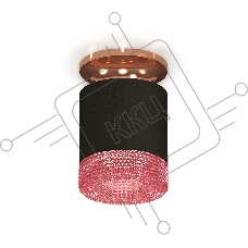 Светильник Ambrella Light XS7402123 SBK/PPG черный песок/золото розовое полированное MR16 GU5.3 (N7930, C7402, N7193)