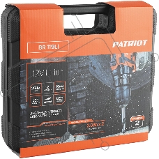 Дрель-шуруповерт Patriot BR 119Li, Аккумуляторная, 12В, 2 АКБ