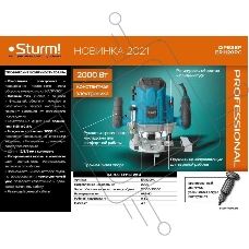 Фрезер Sturm! ER1120PC, проф., 2000 Вт, 12000-23000 об/мин, цанга 6,8,12 мм, конст. электроника Фрезер Sturm! ER1120PC, проф., 2000 Вт, 12000-23000 об/мин, цанга 6,8,12 мм, конст. электроника