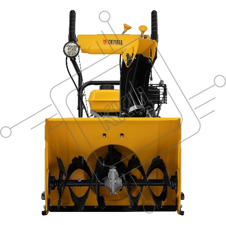 Гибридная снегоуборочная машина с функц. подметания SWB-600, 212 сс, руч. старт, 2 насадки// Denzel