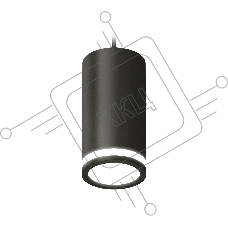 Светильник Ambrella Light XP8162025 SBK/FR черный песок/белый матовый GX53 (A2333, C8162, N8415)