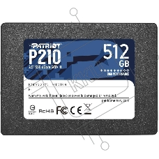Накопитель SSD Patriot P210, 512GB, SATA III, 2.5
