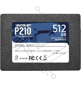 Накопитель SSD Patriot P210 512GB, SATA 2.5