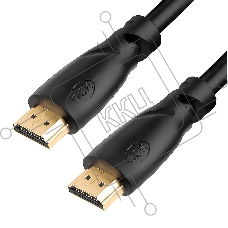 Кабель GCR PROF 10.0m HDMI 2.0, 3D, Ultra HD,60 Hz up to 18GB, Fast Ethernet 18.0 Гбит/с позолоченные контакты, 3Х экран, OD9.0mm, 28/24 AWG
