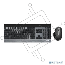 Комплект клавиатура+мышь Rapoo 9900M беспроводной, USB, 3200 DPI, чёрный