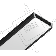 Алюминиевый профиль Ambrella light GP1800BK черный 2000*23.8*6