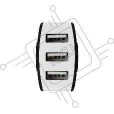 Зарядное устройство в прикуриватель REXANT 3 x USB, 1000mA, черный