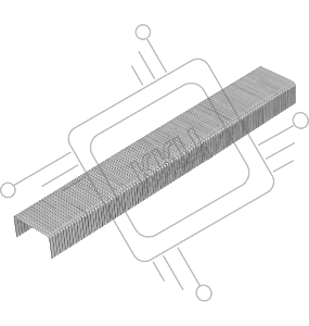 Скобы, 6 мм, для мебельного степлера, тип 53, 1000 шт.// Matrix