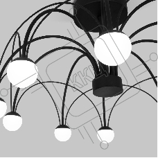 90035/10  LED / потолочный светильник / черный