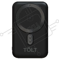 Портативный аккумулятор TOLT Seg KW101 Black, 10000mAh, 22,5W, fast charging and PD, wireless, magnetic, black, CCC/ Powerbank TOLT Seg KW101 Black, 10000mAh, 22,5W, fast charging and PD, wireless, magnetic, black, CCC