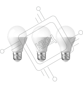 Лампа светодиодная REXANT Груша A60 11.5 Вт E27 1093 Лм 4000 K нейтральный свет (3 шт./уп.)