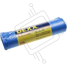 Мешки для мусора DEXX, голубые 120л, 10шт
