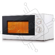 Микроволновая печь Mystery MMW-2012 белый, 20 л, 800 Вт, переключатели - поворотный механизм