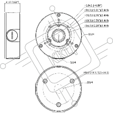 Монтажная коробка DAHUA DH-PFA130-E IP66, IK10 Совместима: для bullet, eyeball