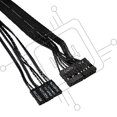 Компьютерный корпус Miditower Exegate CP-601 Black, ATX, <CP500W, 80mm>, 2*USB, Audio