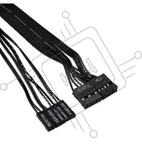 Корпус Miditower Exegate CP-601 Black, ATX, <CP500W, 80mm>, 2*USB, Audio
