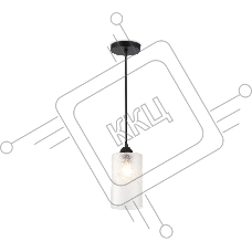 Светильник Ambrella light TR3411 BK черный E27 max 60W D120*1000