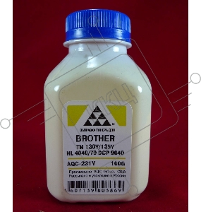 Тонер Brother TN 130Y/135Y HL 4040/50/70/DCP 9040 yellow (фл.100г.) AQC, фас.Россия