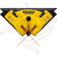 Угольник лазерный STAYER SQUARE-8 для кафеля, 8 м, точн. +/-0,4 мм/м, 34928