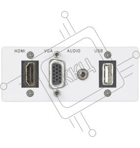 Модуль AV-подключений для HDMI, DisplayPort, VGA, стереоаудио, сети и USB Extron AAP SuperPlate 100 (white)