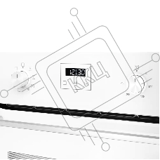 Встраиваемый духовой шкаф Monsher MOE 6183 W 60 см, 8 режимов, High-Tech, 70 л, гидролизная очистка, белый