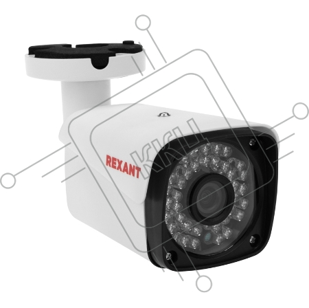 Цилиндрическая уличная камера REXANT AHD 2.0 Мп Full HD 1920x1080 (1080P), объектив  3.6 мм, ИК до 30 м
