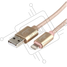 Кабель Cablexpert для Apple CC-U-APUSB02Gd-3M, AM/Lightning, серия Ultra, длина 3м, золотой, блистер