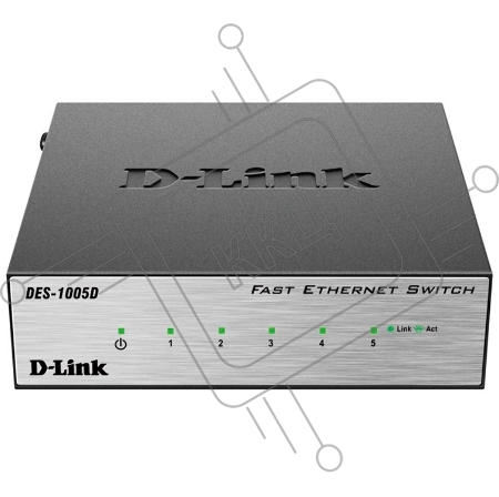 Коммутатор 5-портовый неуправляемый  D-Link DES-1005D/O2B 10/100 Мбит/с