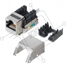 Модуль Hyperline WRLine WR-KJ-RJ45-C5E-SH-90 информ. KeystoneRJ45 1 кат.5E FTP черн.