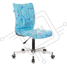 Кресло Бюрократ CH-330M голубой Sticks 06 крестовина металл хром