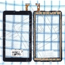 Сенсорное стекло (тачскрин) DH-0728A3-PG-FPC132, черное