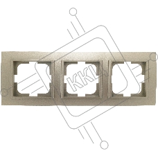 Ovivo Рамка 3-местн. МИНА (MINA), антрацит, 401-130000-227