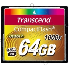 Флеш карта CF 64Gb Transcend TS64GCF1000 (1000X)  Флеш карта CF 64Gb Transcend TS64GCF1000 (1000X)