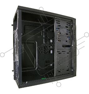 Корпус Minitower Exegate QA-412U Black, mATX, <XP350, Black, 120mm>, 2*USB+2*USB3.0, Audio