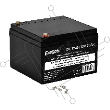Батарея ExeGate DT 1226 (12V 26Ah), клеммы под болт М5