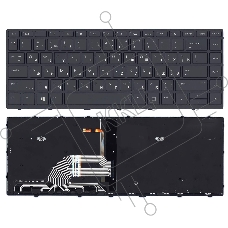 Клавиатура для ноутбука HP Probook 430 G5 440 G5 445 G5 черная с подсветкой