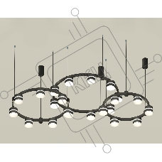 Светильник Ambrella light XR92092220/22 SBK/FR черный песок/белый матовый GX53 (A9209, C9242, C9238, C9232, N8445)