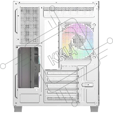 Корпус Case ID-Cooling VIEW 500 ARGB White mATX/win TG/3 fans/Gen2 Type C/CPU 162mm/GPU 407mm/no PSU