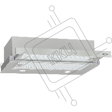 Встраиваемая вытяжка Gorenje TH62E4X, ширина 60 см, механическое управление, отвод и рециркуляция, 450 м3/ч, нержавеющая сталь