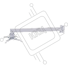 Кронштейн для проектора Cactus CS-VM-PRE04-WT белый макс.23кг настенный и потолочный поворот и наклон