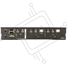 Переключатель, электрон., KVM+Audio+USB 2.0, 1 user USB+HDMI => 2 cpu USB+HDMI, соШнур. USB 2х1.8м., настол., исп.стандарт, без OSD, некаскад.. CUBIQ 2 PORT HDMI KVMP SWITCH W/1.8M