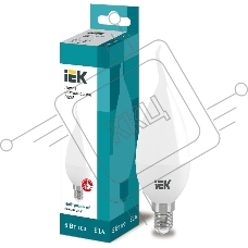 Лампа cветодиодная IEK LLE-CB35-7-230-30-E14 ECO CB35 свеча на ветру 7Вт 230В 3000К E14