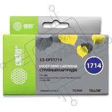 Картридж струйный Cactus CS-EPT1714 17XL желтый (10 мл) для Epson Expression Home XP-33/103/203/207/303/306/403/406