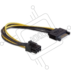 Разветвитель питания Cablexpert CC-PSU-SATA, SATA->PCI-Express 6pin, для подключения в/к PCI-Е (6pin) к б/п ATX