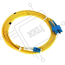 Патч-корд оптический (SM), 9/125 (OS2), LC/UPC-SC/UPC, 3 мм (Duplex), LSZH, 2 м