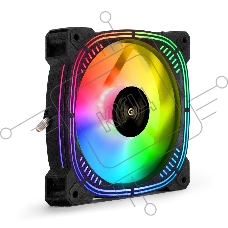 Вентилятор для корпуса ExeGate EX12025H6PSU-PWM.ARGB черный, 120 мм, 1200 об/мин, 33 дБ, 6 pin